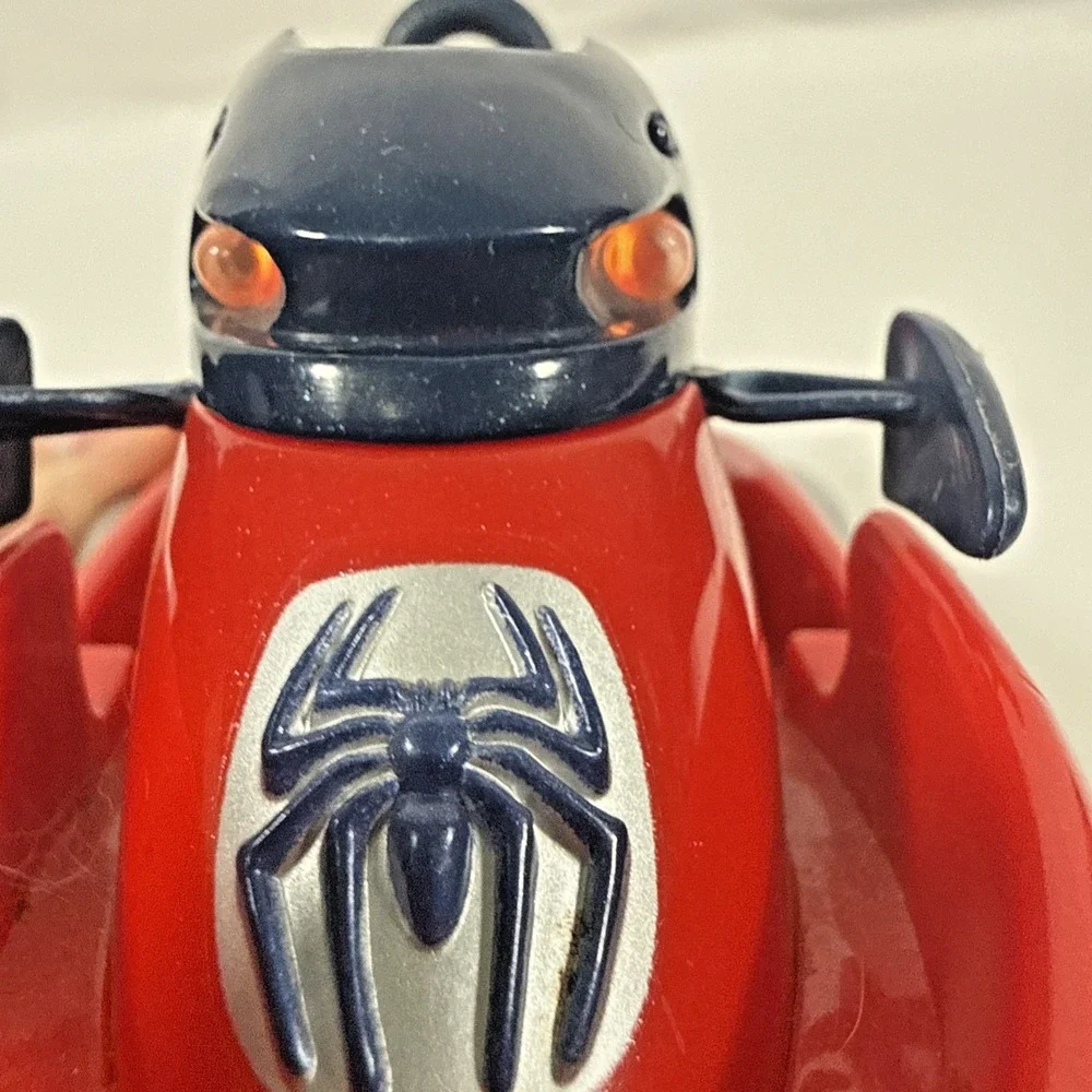 Marvel Spider-Man 2 Movie Jet Ski Toy Kids Red Blue 2004 Bump and Go Vehicle